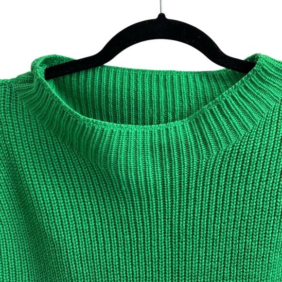 Aritzia Babaton Hazlitt Merino Wool Shoulder Pad Green Sweater Vest NWOT - Picture 5 of 11